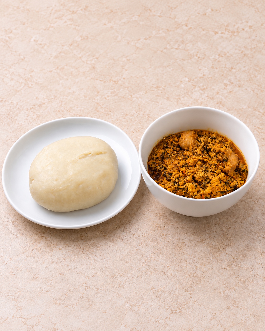 Egusi with Pounded Yam at Calabash Lounge